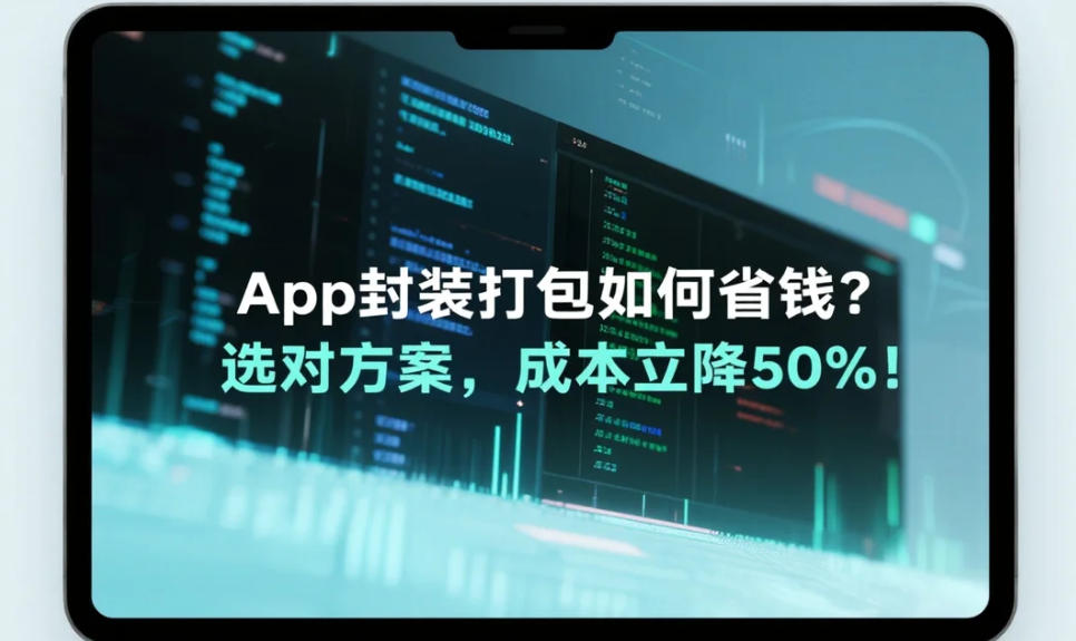 App封裝打包省錢秘籍?選對(duì)方案,成本立降50%!