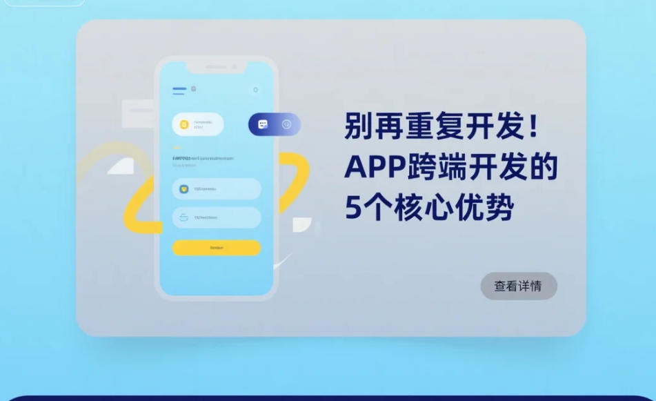 別再重復開發!APP跨端開發的5個核心優勢